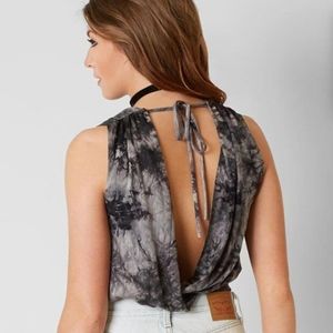 Buckle • Tie Dye Open Back bodysuit